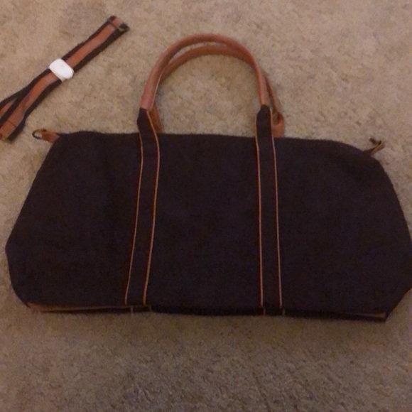 Weekender or gym bag Burgundy Corduroy - Picture 2 of 5